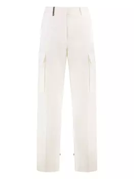 Хлопковые брюки Peserico, белый