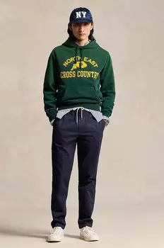 Хлопковые брюки Polo Ralph Lauren, темно-синий