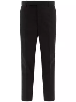Хлопковые брюки Prada, черный