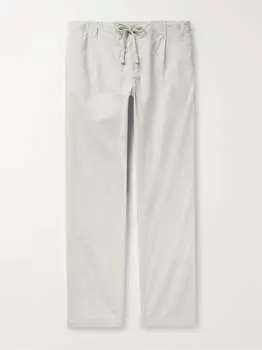 Хлопковые брюки прямого кроя Tanker с кулиской HARTFORD, слоновая кость