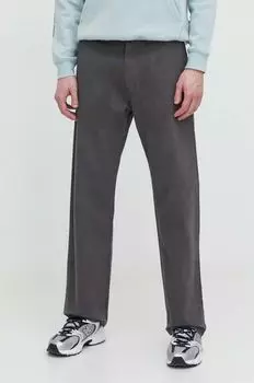 Хлопковые брюки Quiksilver, серый