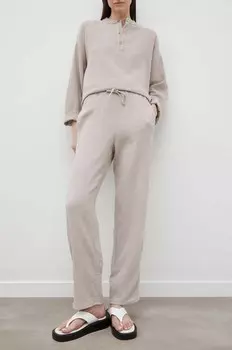 Хлопковые брюки Resume, бежевый