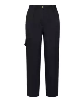 Хлопковые брюки с деталями карго Philippe Model, синий