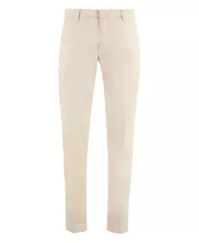 Хлопковые брюки с карманами Hand Picked, бежевый