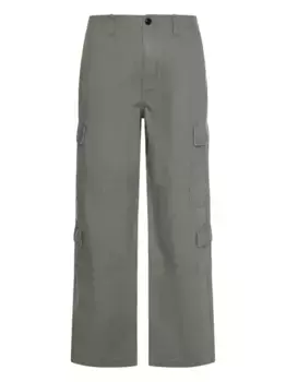 Хлопковые брюки с множеством карманов Stssy, зеленый