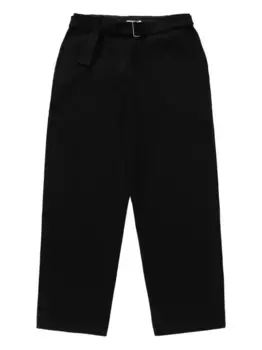 Хлопковые брюки с поясом Lady White Co., черный