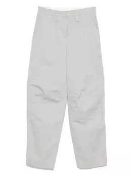 Хлопковые брюки Semicouture, серый