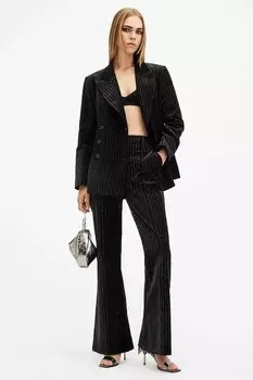 Хлопковые брюки SEVENH Allsaints, черный