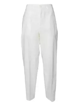Хлопковые брюки SOLOTRE, белый