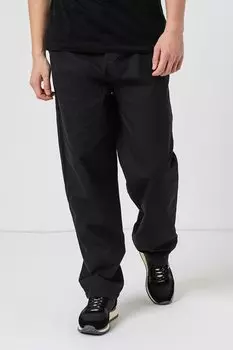 Хлопковые брюки свободного кроя Denim Project, черный