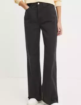 Хлопковые брюки Tommy Jeans, черный