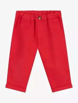 Хлопковые брюки Trotters Baby Orly, красные