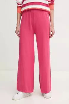 Хлопковые брюки United Colors Of Benetton, розовый