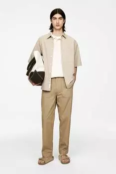 Хлопковые брюки-утилиты Arket, бежевый