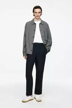 Хлопковые брюки-утилиты Arket, синий