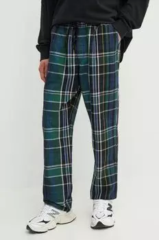 Хлопковые брюки Vans, темно-синий