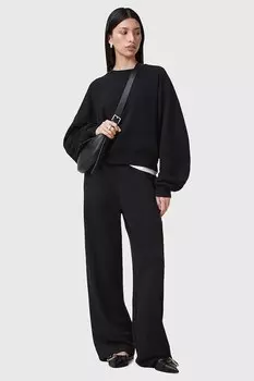 Хлопковые брюки VIN Allsaints, черный