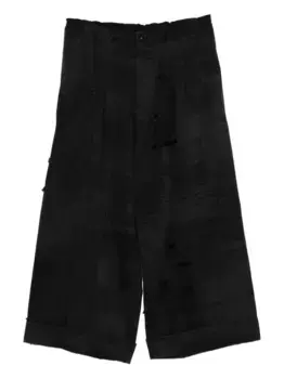 Хлопковые брюки Y's, черный