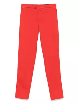Хлопковые чиносы Kiton, красный
