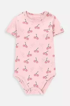 Хлопковые детские боди Coccodrillo, розовый