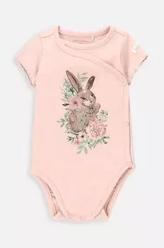 Хлопковые детские боди Coccodrillo, розовый