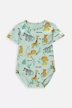 Хлопковые детские боди Coccodrillo, зеленый