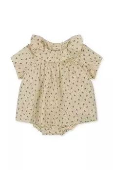 Хлопковые детские рампы Konges Sljd, бежевый