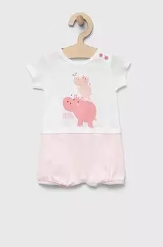 Хлопковые детские рампы United Colors of Benetton, розовый