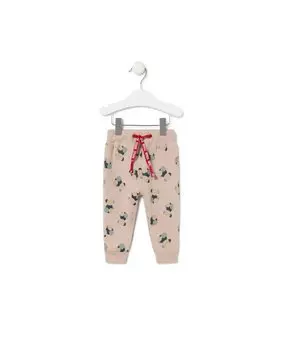 Хлопковые детские спортивные штанишки с мишками Tous, розовый