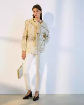 Хлопковые джеггинсы Woman El Corte Ingls, цвет Rice Paper