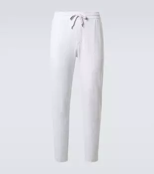Хлопковые джерси спортивные штаны Brunello Cucinelli, Perla