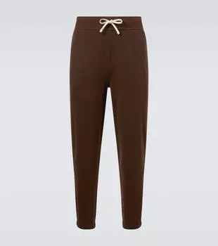 Хлопковые джерси спортивные штаны Polo Ralph Lauren, Nutmeg Brown