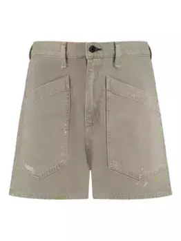 Хлопковые джинсовые шорты ASKK NY, зеленый