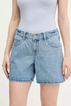 Хлопковые джинсовые шорты Hollister Co., синий