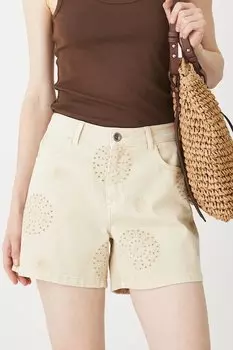 Хлопковые джинсовые шорты Medicine, бежевый