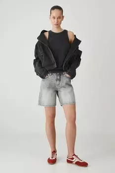 Хлопковые джинсовые шорты Medicine, серый