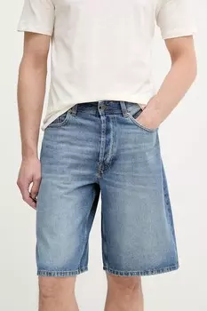 Хлопковые джинсовые шорты United Colors Of Benetton, синий