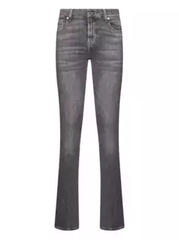 Хлопковые джинсы 7 For All Mankind, серый