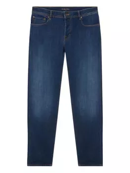 Хлопковые джинсы Brooks Brothers, синий