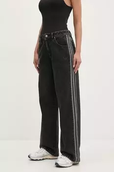 Хлопковые джинсы Denim 3S Pant Adidas Originals, черный