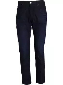 Хлопковые джинсы EMPORIO ARMANI, синий