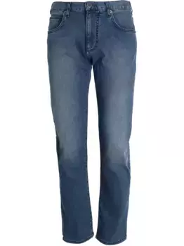 Хлопковые джинсы EMPORIO ARMANI, синий