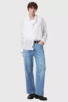 Хлопковые джинсы LENNY Allsaints, синий