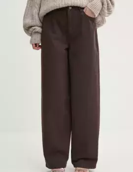 Хлопковые джинсы Rotate, коричневый