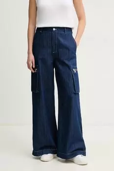 Хлопковые джинсы Sisley, темно-синий