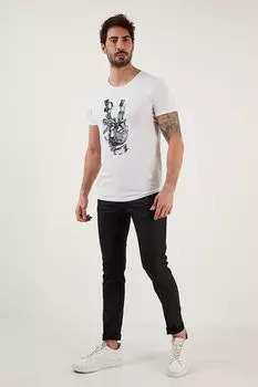 Хлопковые джинсы скинни с нормальной талией 1115F07NAPOLI Buratti