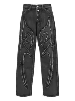 Хлопковые джинсы THUG CLUB, черный