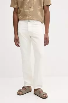 Хлопковые джинсы United Colors Of Benetton, бежевый