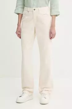 Хлопковые джинсы United Colors Of Benetton, бежевый