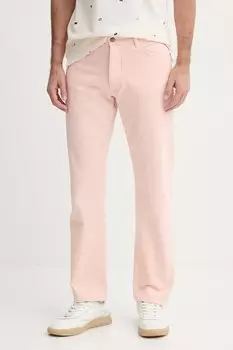 Хлопковые джинсы United Colors Of Benetton, розовый
